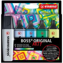 Teksto žymeklis Stabilo Boss Arty, 2 - 5 mm, įvairių spalvų, 5 vnt.