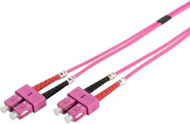Optinis kabelis Digitus Professional Patch DK-2522-02-4 SC Duplex, SC Duplex, 2 m, rožinė sp.