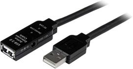 Kabelis StarTech USB 2.0 Extension USB2AAEXT10M USB male, USB female, 10 m, juoda sp.