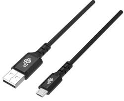 Kabelis TB Quick Charge, Micro USB type B/USB Type A, 200 cm, juoda sp.
