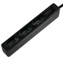 Buitinis ilgintuvas Logilink Slim, LPS229B, 2 x 1 mm², 1.5 m, IP20, 3 lizdų
