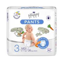 Sauskelnės-kelnaitės Happy Pants Midi, 3 dydis, 6 - 11 kg, 26 vnt.