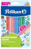 Flomasteriai Pelikan Colorella-Duo, dvipusiai, 12 vnt.