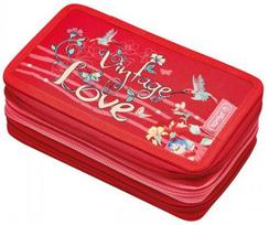 Penalas Herlitz Vintage, 11.5 cm x 19 cm, raudona sp.