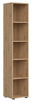 Pastatoma lentyna Space Office S479-REG/200-DASN, ąžuolo sp., 202.5 cm x 37 cm x 42 cm