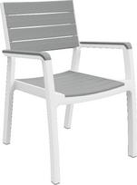 Lauko kėdė Keter Harmony 236052, balta sp./pilka sp., 59 cm x 60 cm x 86 cm