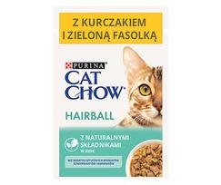 Šlapias kačių maistas Purina Cat Chow Hairball Control, vištiena, 0.085 kg