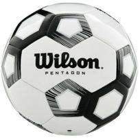 Futbolo kamuolys Wilson Pentagon WTE8527XB, 3 dydis, balta sp./juoda sp.