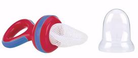 Šviežio maisto maitintuvas Nuby Fruit Dummy, 6+ mėn., plastikas, raudona sp.