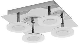 Išmanusis šviestuvas lubų Ledvance Wifi Smart+ Orbis Wave AC36445, LED, 3000 - 6500 °K, 4 x 26 W, sidabro sp.