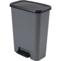 Šiukšliadėžė Curver Compact Duo, pilka sp., 46 l, 62 cm x 29.4 cm