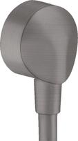 Dušo jungiamasis elementas Hansgrohe FixFit Wall outlet E Brushed Black Chrome, 6 cm