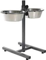Stovas su dubenėliais šuniui Barry King Adjustable Stand, 3.6 l, sidabro sp./juoda sp.