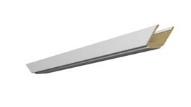 Horizontali durų stakta Domoletti, 60.5 cm x 10 - 14 cm x 1 cm, balta sp.