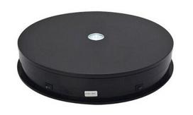 Elektrinis 360° besisukantis stovas su LED apšvietimu Rotating Turn-Table Display Stand, juoda sp.
