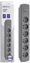 Buitinis ilgintuvas Qoltec Power Strip, 1.5 mm², 1.8 m, 6 lizdų, su jungikliu