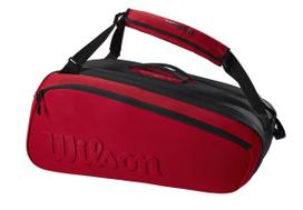 Teniso krepšys Wilson Clash V2 Super Tour 15 Pack, juoda sp./raudona sp.