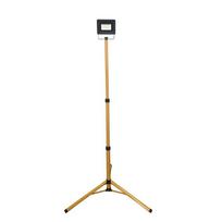 Statybinis prožektorius su stovu, pastatomas Okko E023EE E023EI, 50 W, 4250 lm, 4000 °K, IP65, geltona sp.