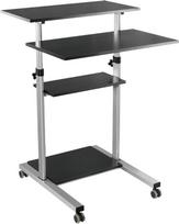 Rašomasis stalas reguliuojamo aukščio Logilink Mobile Sit-Stand Workstation BP0070, 70 cm x 6.87 cm, 82 - 126 cm, sidabro sp./juoda sp.