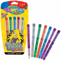 Tušinukas Colorino Tattoo Gel Pens, įvairių spalvų, 0.9 mm, 5 vnt.