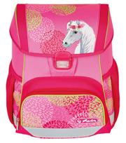 Mokyklinė kuprinė Herlitz Loop Bloomy Horse, rožinė sp., 31 cm x 22 cm x 37 cm