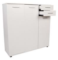 Batų spintelė Kalune Design ADR-532-BB-1, balta sp., 35 cm x 108 cm x 108 cm