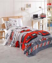 Lovatiesė Mijolnir Crazy 143EPJ5527, balta sp./raudona sp./pilka sp., 160 cm x 235 cm