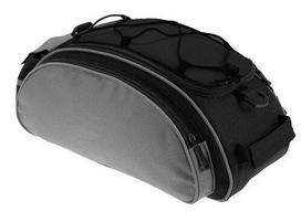 Dviračio bagažinės krepšys Bicycle Bag SR14096, poliesteris, juoda sp./pilka sp.