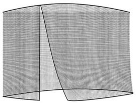 Tinklelis nuo vabzdžių Malatec Garden Umbrella Mosquito Net XL15260, juoda sp., 300 cm x 260 cm