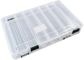 Žvejybinė dėžė Jaxon Double Side Box 6401041, 28 cm, skaidri sp.