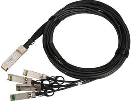 Kabelis Extralink QSFP+ DAC 40Gbps 4x10Gbps QSFP+, 4 x DAC, 3 m, juoda sp.