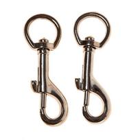 Karabinai Haushalt NI, 2DD 1/2", nikeliuota, metalas, 2 vnt.