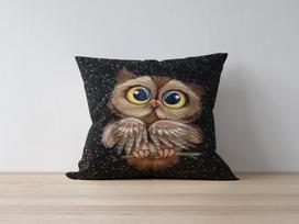 Dekoratyvinės pagalvėlės užvalkalas Mioli Decor 1020, ruda sp./juoda sp., 43 cm x 43 cm