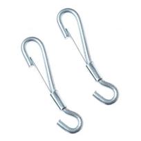 Karabinai Haushalt ZN, 2DD, cinkuota, metalas, 13 cm, Ø 0.6 cm, 2 vnt.