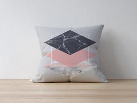 Dekoratyvinės pagalvėlės užvalkalas Mioli Decor 1094, pilka sp./įvairių spalvų, 43 cm x 43 cm