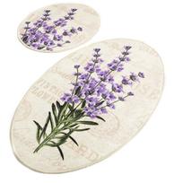 Vonios kilimėlių rinkinys Foutastic Lavender 359CHL1532, įvairių spalvų, 100 cm x 60 cm
