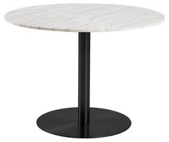 Stalas Corby, balta sp./juoda sp., 105 cm x 105 cm x 75 cm