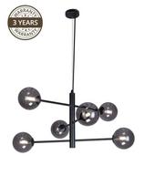Šviestuvas kabinamas Domoletti Bolero H1333-6-SM, G9, 6 x 9 W, juoda sp.