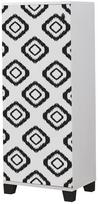Batų spintelė Kalune Design Filinta Fas, balta sp./juoda sp., 38 cm x 50 cm x 127 cm