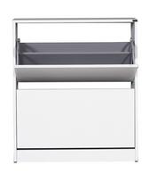 Batų spintelė Kalune Design SHC-520-BB-1, balta sp., 73 cm x 26 cm x 84 cm
