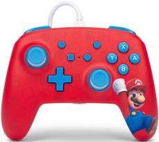 Žaidimų pultas PowerA Enhanced Woo-hoo! Mario Wired Controller for Nintendo Switch, mėlyna sp./raudona sp.