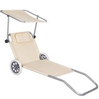 Paplūdimio gultas Springos Beach GC0041, 150 cm x 61 cm x 17 - 57 cm