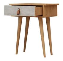 Konsolinis staliukas Kalune Design Astava, ąžuolo sp./balta sp., 40 cm x 35 cm x 65.6 cm