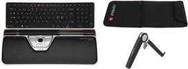 Belaidis klaviatūros ir pelės komplektas Contour RollerMouse Red Plus Travel, EN, juoda sp.