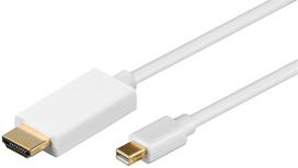 Kabelis MicroConnect MDPHDMI3 Mini DisplayPort, HDMI, 2 m, balta sp.