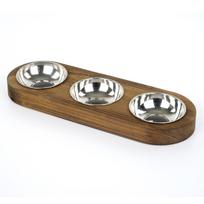 Stovas su dubenėliais šuniui Kalune Design PET016, 48 cm x 17 cm x 3 cm