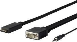 Kabelis Vivolink Pro PROHDMIVGA5 HDMI / VGA / Audio, HDMI / VGA / Audio, 5 m, juoda sp.