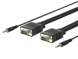 Kabelis Vivolink Pro PROVGAS30 VGA / Audio, VGA / Audio, 30 m, juoda sp.