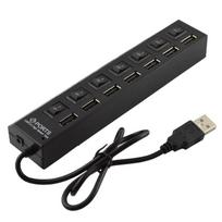 USB šakotuvas CoreParts 7 Ports USB 2.0 HUB MSPP74014 USB male, 7 x USB female, juoda sp.