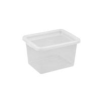 Daiktadėžė su dangčiu, įrankiams/daiktų saugojimo/žaislams Okko Basic Box 2295, 15 l, skaidri sp., 28.5 x 38 x 21.7 cm